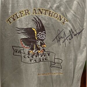 Tyler Anthony tour shirt signed in GUC